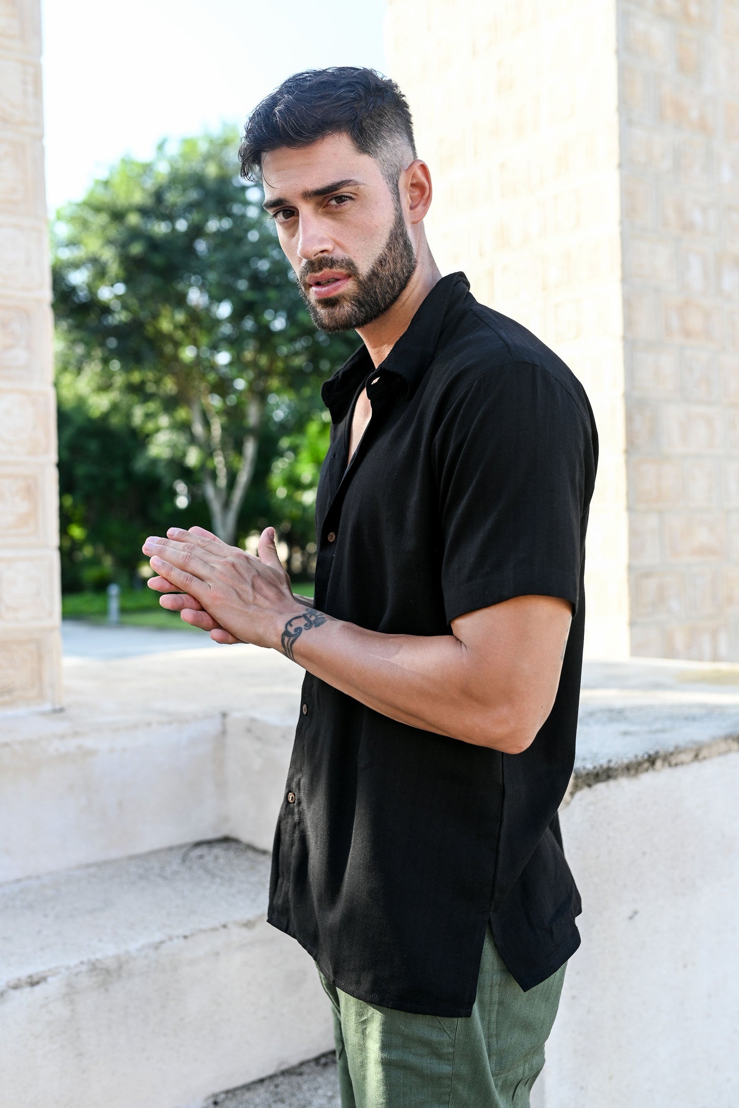 CLASSIC SHORT SLEEVE bamboo SHIRT