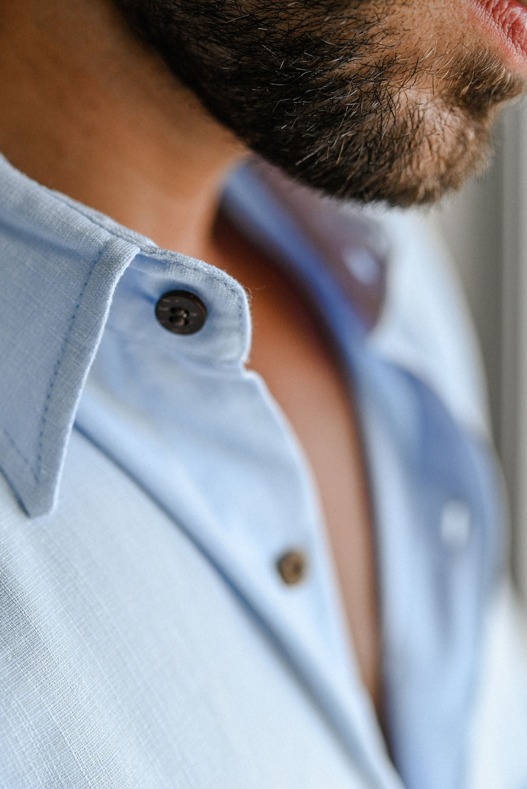 Chemise classique en bambou. Manches longues