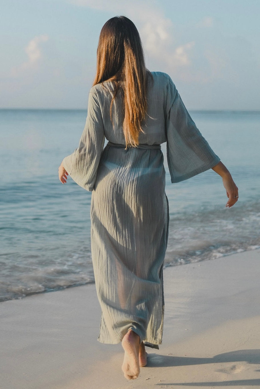 KIMONO DRAGON en gaze de coton