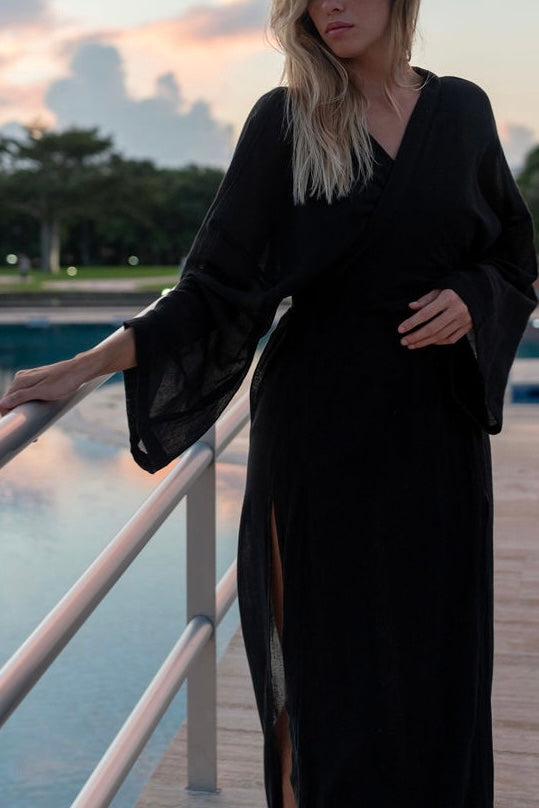KIMONO DRAGON en gaze de coton