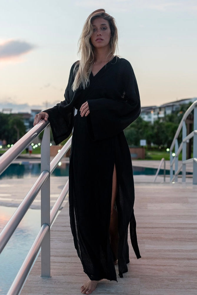 KIMONO DRAGON en gaze de coton