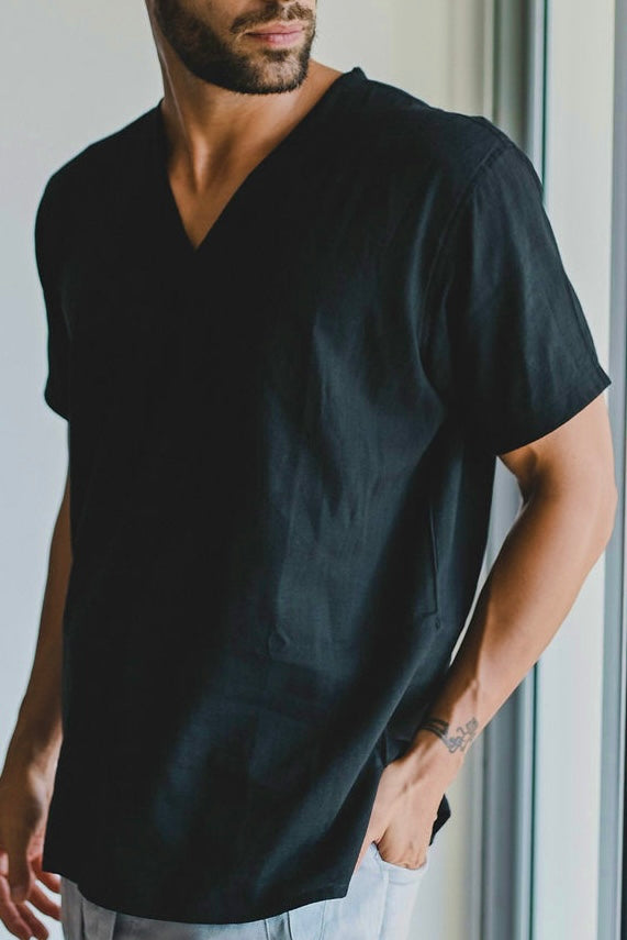Playera Cuello V en Bambú