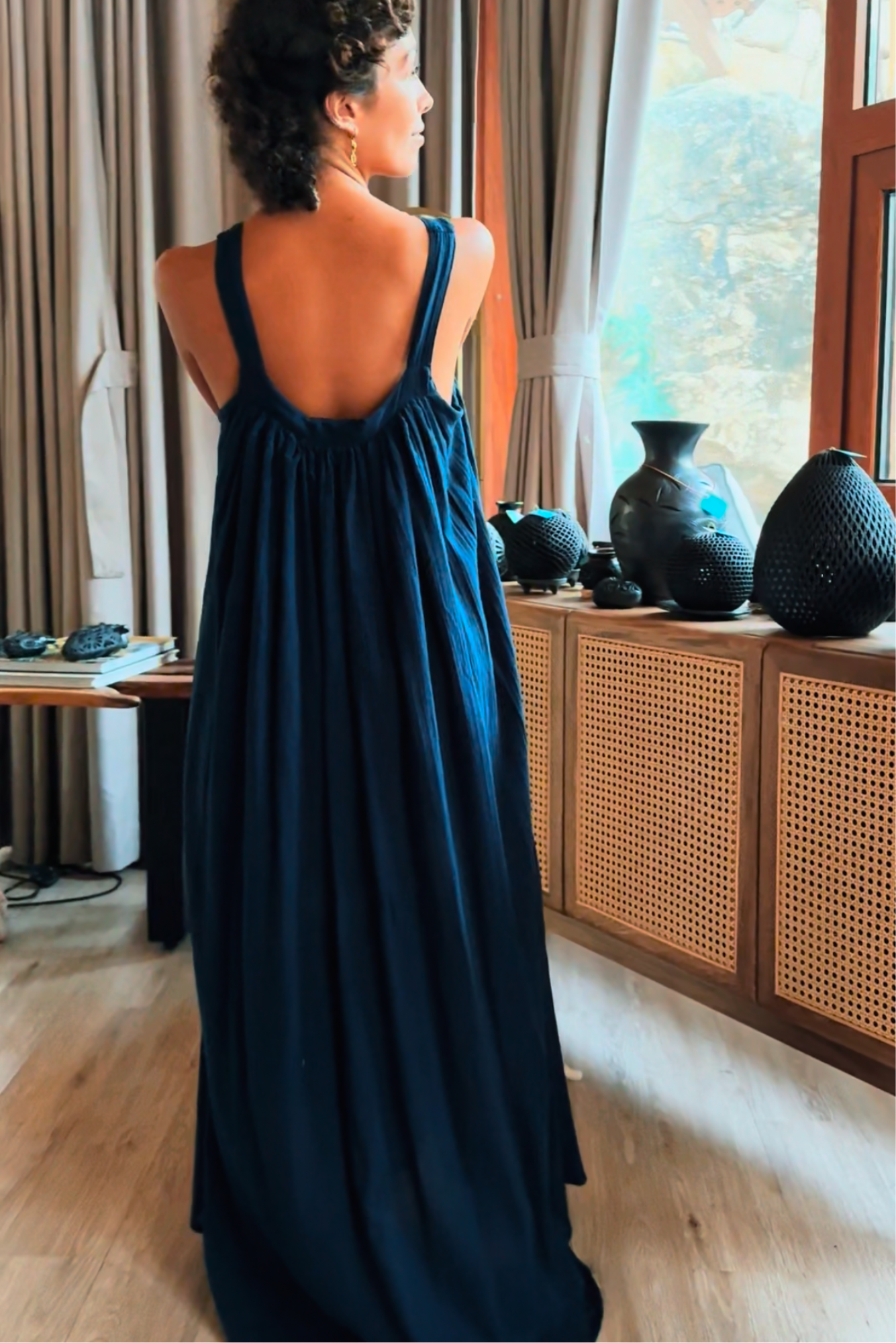 TIERRA. Maxi vestido Gasa de Algodón - One Peace Store