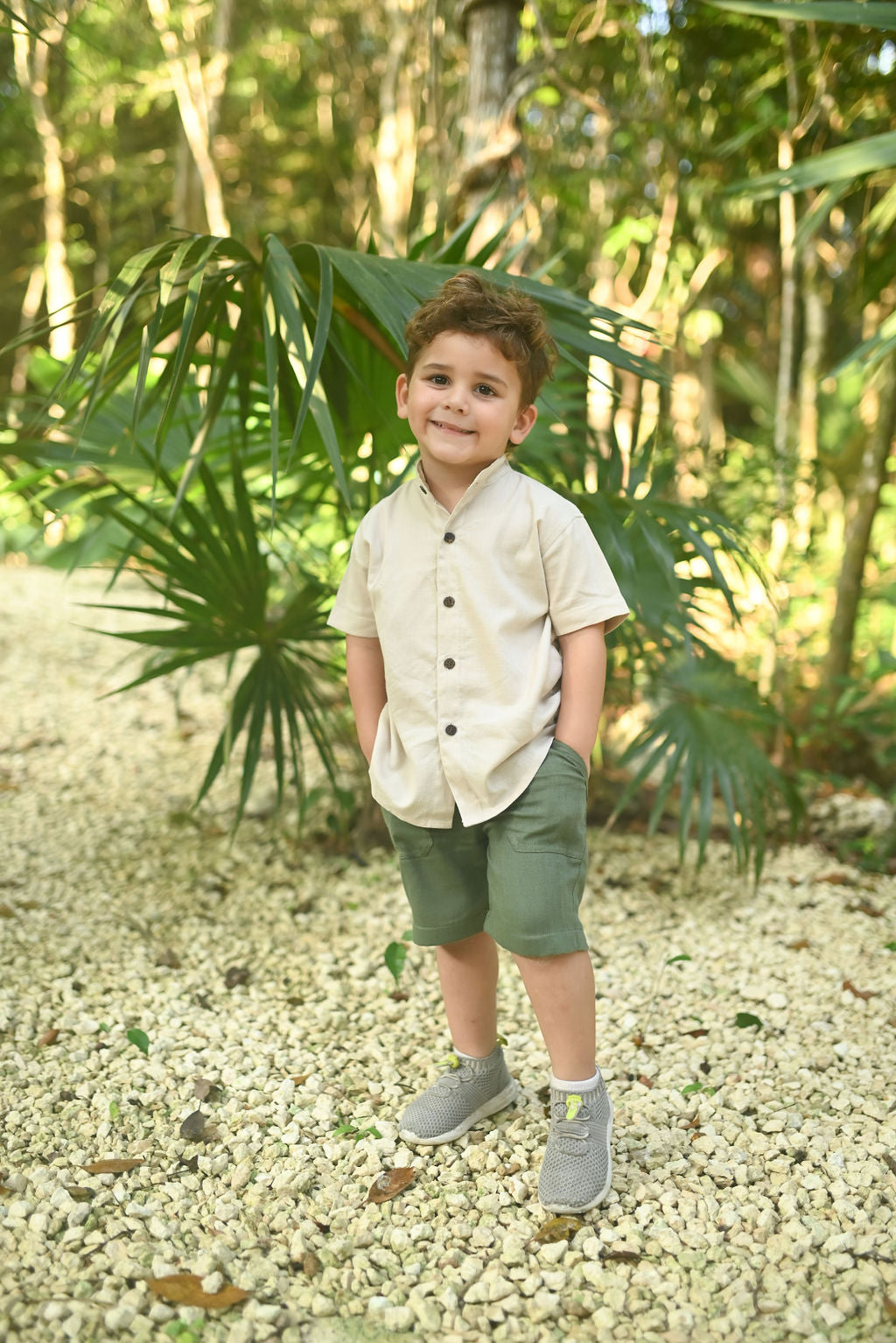 CAMISA BAMBU KIDS manga corta